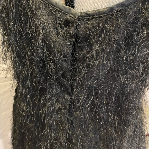 BCBG Max Azria black fluffy top-Party Ready! - Picture 4 of 6